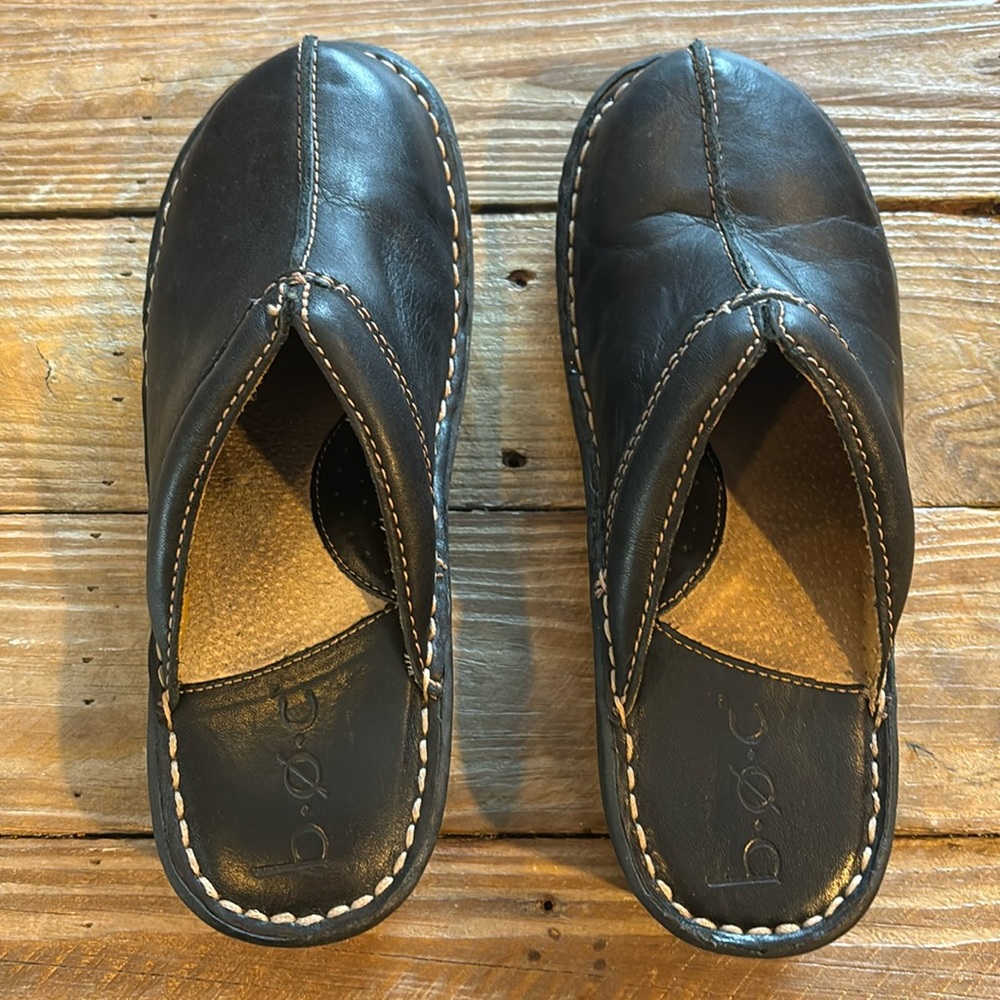 Boc slide on black leather shoes. Worn a few times. Size 7.